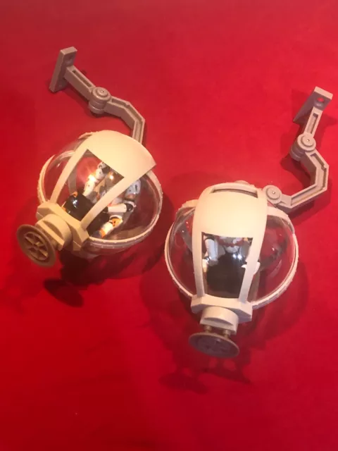 2 torrette Geonosis Pod adatte a Clone Wars Republic Gunship LAAT bombardiere briciole