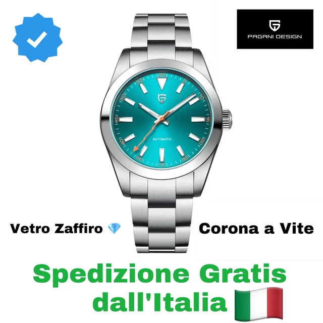 PAGRNE DESIGN Orologio Automatico Uomo NH35 Movimento Automatico Diver