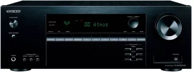 Onkyo Klang-Effekt Receiver TX-SR393DAB  - 5.2 AV-Verstärker, Dolby Atmos