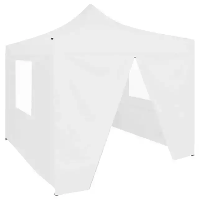 Carpa plegable profesional con 4 paredes acero blanco 3x3 m vidaXL