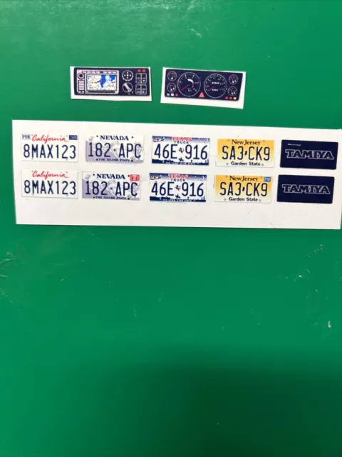 Tamiya Grand Hauler Number Plate And Dash Stickers