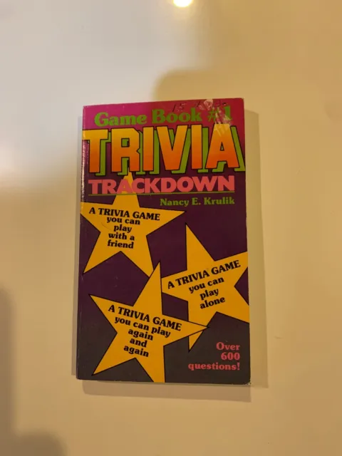 Trivia Trackdown, Game Book #1, paperback 1986