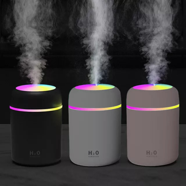 Mini Ultraschall Luftbefeuchter LED Licht USB Duftöl Aroma Diffuser Humidifier