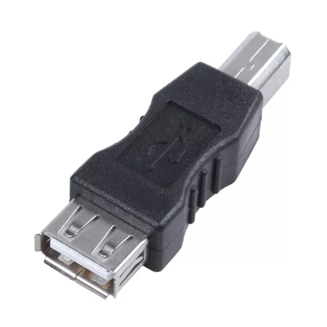 5x (adattatore stampante USB tipo A donna tipo B adattatore maschile nero Sil1238