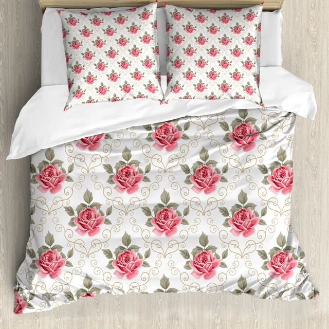 FLEUR HOUSSE DE Couette Romantique Shabby Plante EUR 68,99 - PicClick FR