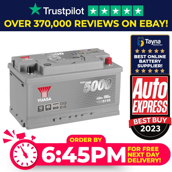 CAR BATTERY YUASA HSB030 Silver 5000 12V 75Ah 640A 37.00
