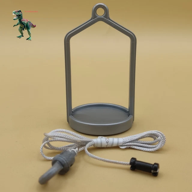 Pièces Détachées Playmobil - 2 Crochets Poulies Noires Pour Grues - Réf. 4469 5169 9148