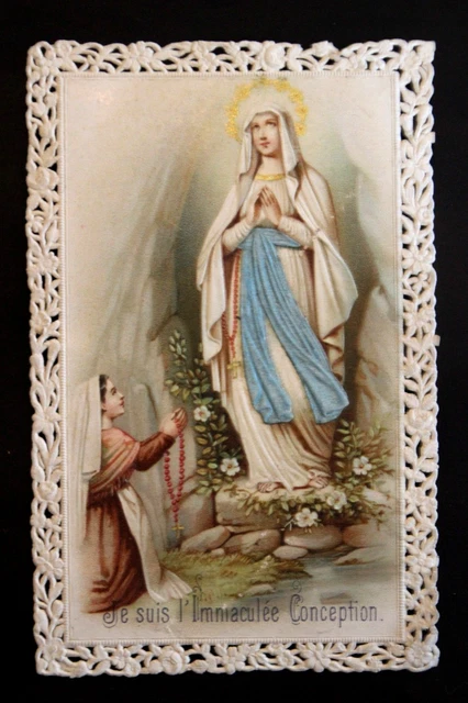 image pieuse canivet dentelle gaufrée saint antoine de padoue priez