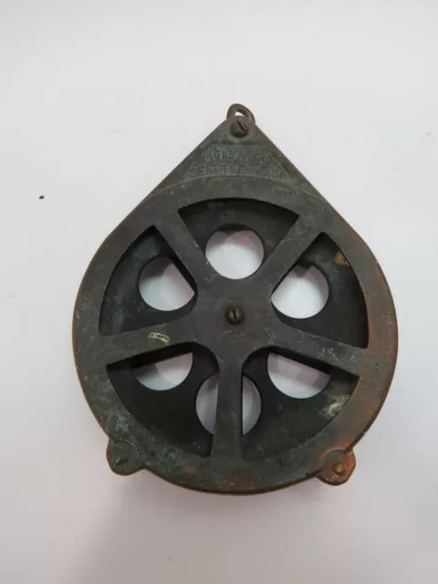 Kolstrand 6 inch Bronze Pulley Block Long line Gurdie (C4B33C)