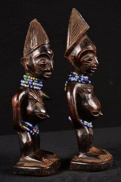 22096 A Primitive African Ibeji Twin Statue Nigeria