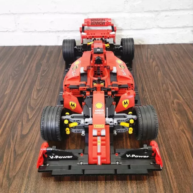 MOC 023005 Red F1 Formula One SF90 Super Racing Car Model Building Blocks Toy