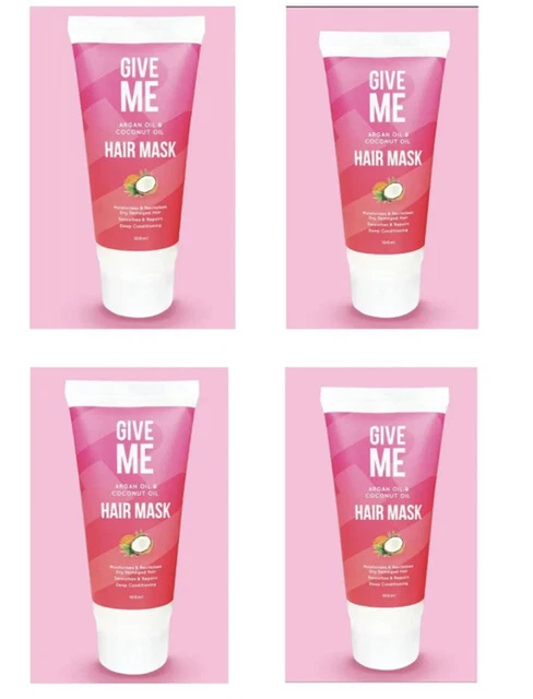4 X Give Me Hair Mask Argan Oil  Stocking Fillers Gift New & Sealed