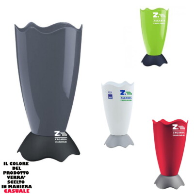 BAMA PORTAOMBRELLO DROP IN PLASTICA CON DESIGN ONDULATO FORMA CILINDRO 