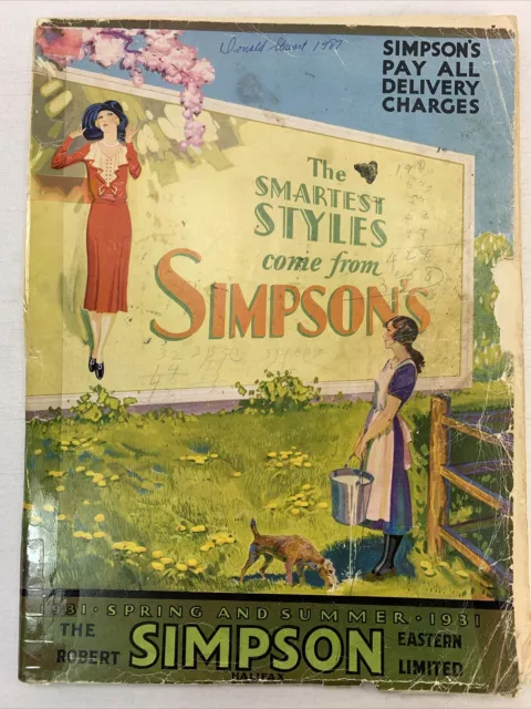 Simpson 1931 Spring & Summer Catalog Sears Design Magazine Shopping Catalogue