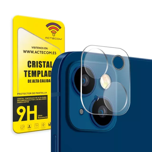 ACTECOM Cristal Templado completo Lente Cámara compatible con Apple iPhone 13 2