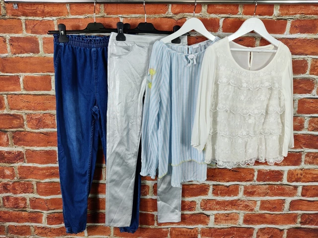 GIRLS BUNDLE AGE 9-10 YEARS ZARA M&S etc JEANS LEGGINGS TOP BLOUSE KIDS 140CM