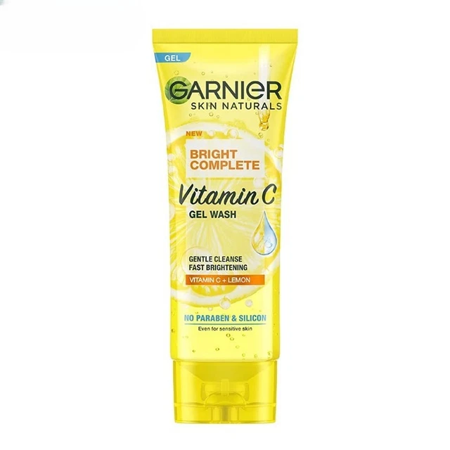 Garnier Brillante Completo Vitamina C Gel Facial & Suave Limpiador 100gm De