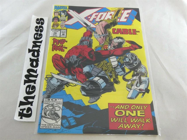Marvel Comics X-Force #15 1992 Deadpool vs. Cable Greg Capullo