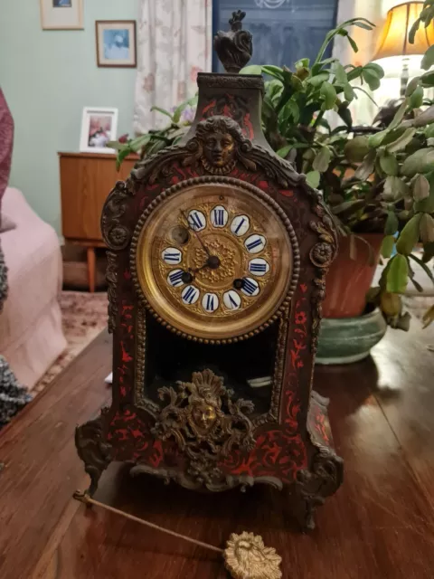 Antique French Clock 19th C Mantle Clock