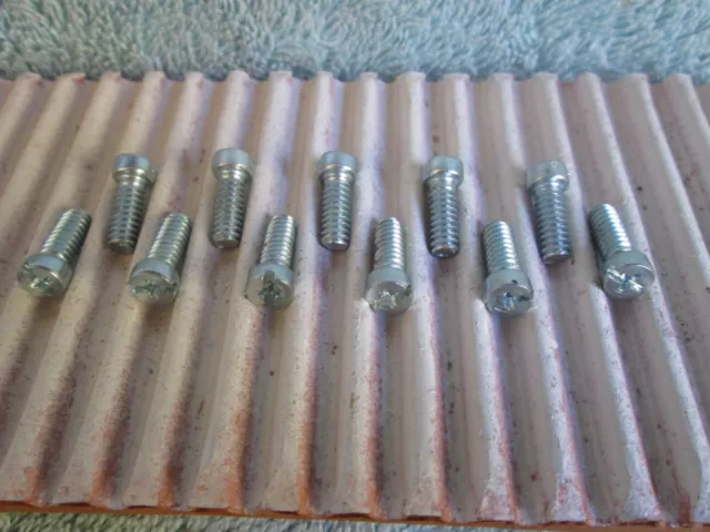 Harley Davidson WLA Gearbox Top Cover Screws. Set of 11. Cad plate. Aftermarket.