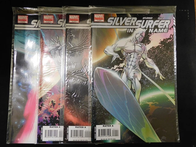 Silver Surfer In Thy Name 1-4 Marvel Comic Set Turner Spurrier Huat 2008 Nm