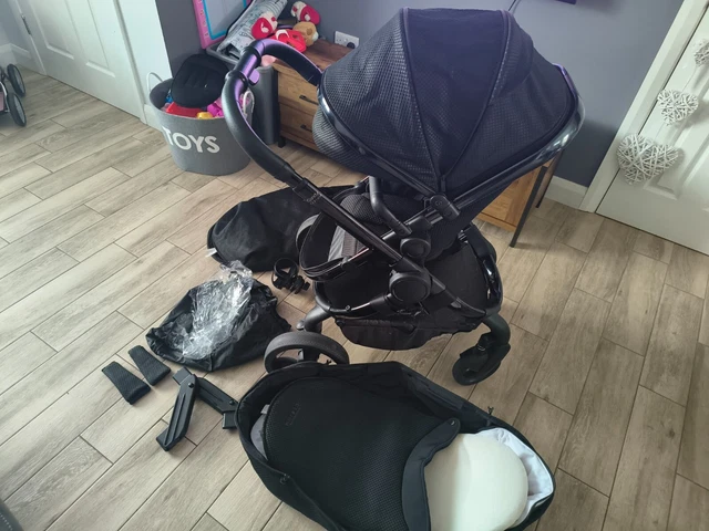 Icandy Peach 7 Designer Collection Cerium - Pushchair And Carrycot Full Black