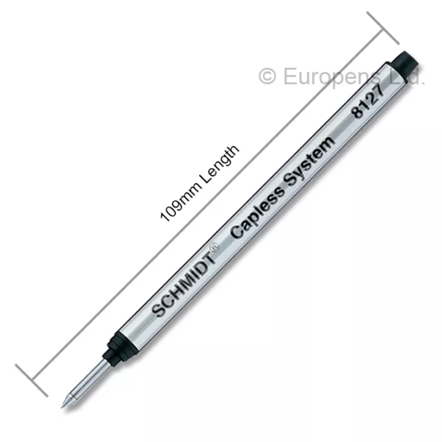 Retro 51 Compatible Schmidt Retractable Capless Rollerball Pen Long Refill 8127