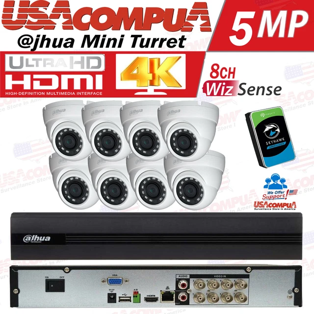 DAHUA SECURITY CAMERA System DVR 8CH 5MP W/ 5MP Turret (W/HDD) 309.99