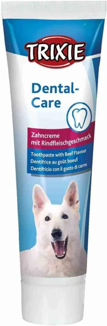 Trixie Dog Toothpaste with Beef Flavour Clean Teeth Tartar Fresh Breath 100g