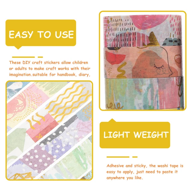 10 rouleaux de comptes à main bandes de washi bricolage bûches de scrapbooking 9