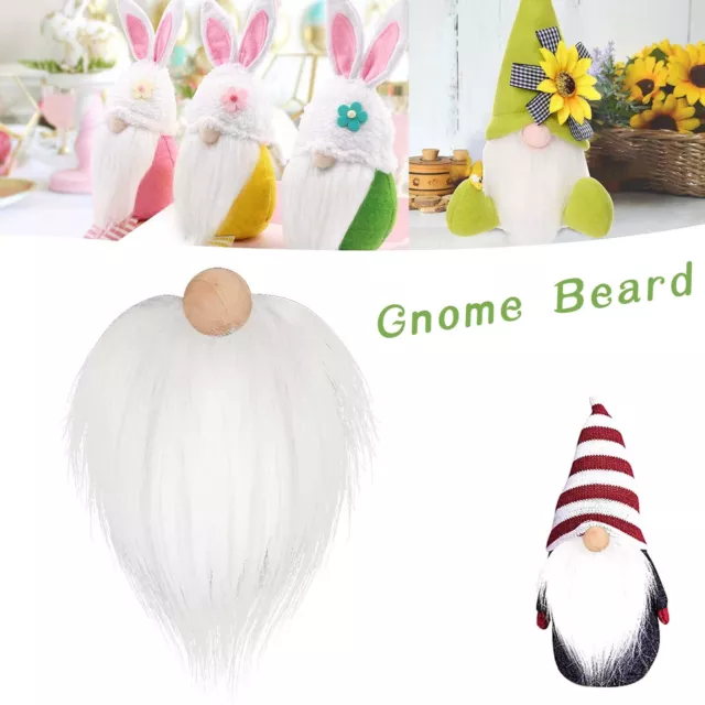 Party Decorations for Women Precut Gnome Beard Faux Pelt Dwarf Beard Handmade