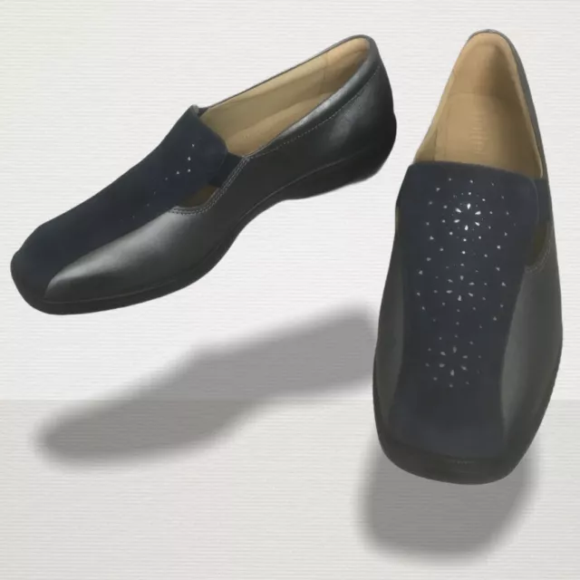 Hotter Womens Navy Calypso Shoes. Size 7.5. BNIB