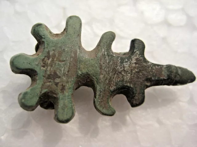 Genuine ANCIENT GOTHIC BRONZE FIBULA BROOCH ORIGINAL 5-6 century AD