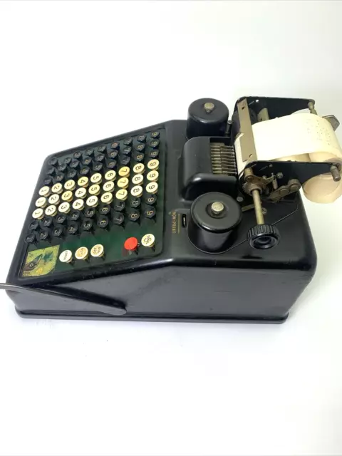 Vintage Burrough's Portable Adding Machine Great Collection Piece Tested