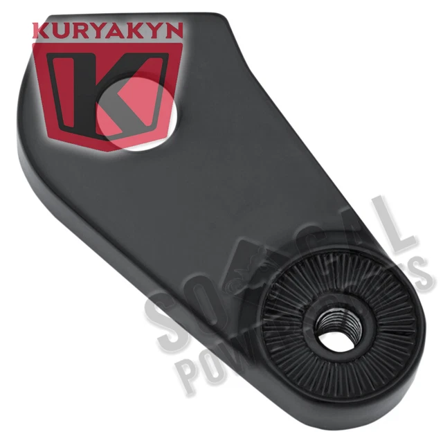 Kuryakyn Side Mount License Plate Holder Mount - Gloss Black - 3127