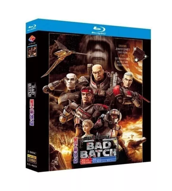 Star Wars: The Bad Batch temporada 1-2 Blu-ray 4 discos serie cómic caja de todas las regiones 2