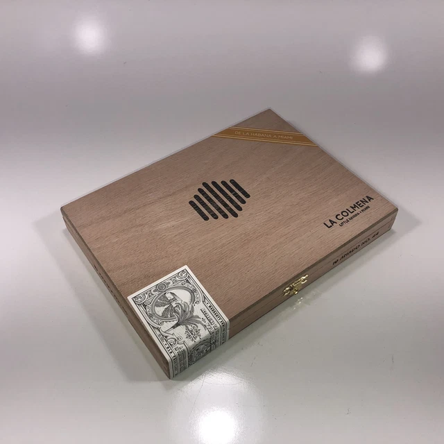 Warped Cigars La Colmena Empty Wooden Cigar Box 9x6.75x1.25