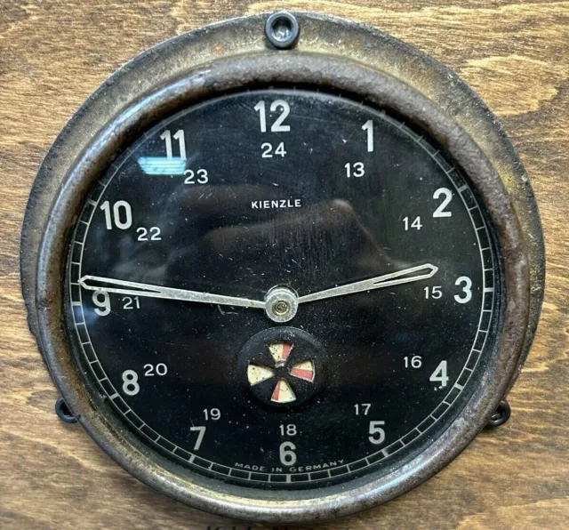 Rare  ORIGINAL GERMAN  AIRPLANE DASHBOARD CLOCK