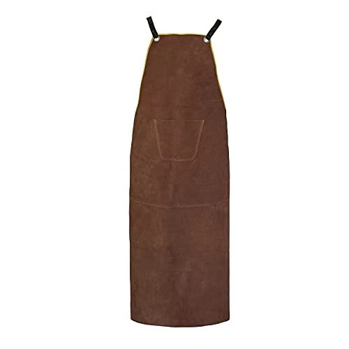 Leather Welding Work Apron-31" X 45" Brown