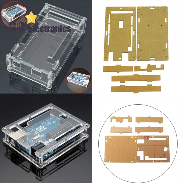 ACRYLIC BOX ENCLOSURE Transparent Case for Arduino MEGA2560 R3 Arduino ...