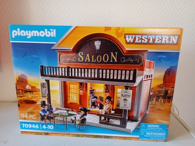 Playmobil 70946 Saloon Western - Boîte Scellée Neuve Avec Personnages
