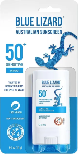 BLUE LIZARD Sensitive Mineral Sunscreen Stick with Zinc Oxide SPF 50-Au