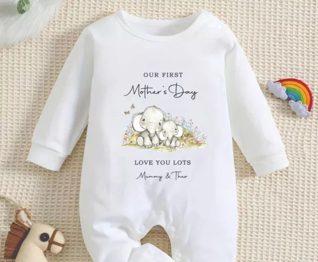 Our First Mother's Day Together Baby Girl Outfit First Mother's Day Outfit