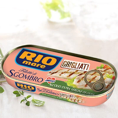 Rio Mare Filetti di Sgombro Grigliati in Olio Extra Vergine d'OlivaGrammi 120