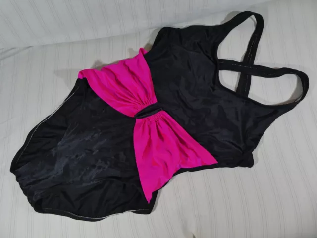 Vintage 80s Rose Marie Reid Swimsuit Sz 10 High Cut Neon One Piece Workout P3