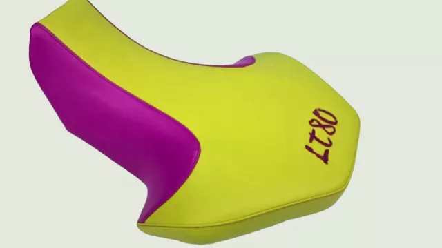 Suzuki lt 80 ATV SEAT COVER YELLOW AND PURPLE