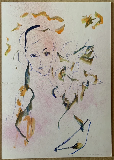 Ernesto Treccani, Opera Unica, Tecnica Mista, 50x35cm, Opera Danneggiata