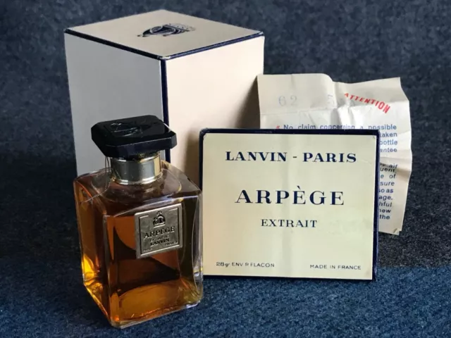 NUEVO PERFUME LANVIN ARPEGE PURO EXTRACTO SPLASH PARIS FRANCE 1 oz/30 ml