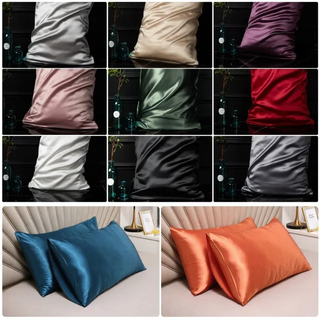 Hot Luxurious Pillowcase 48 x 74 cm Brief Pasped Edge Bedroom