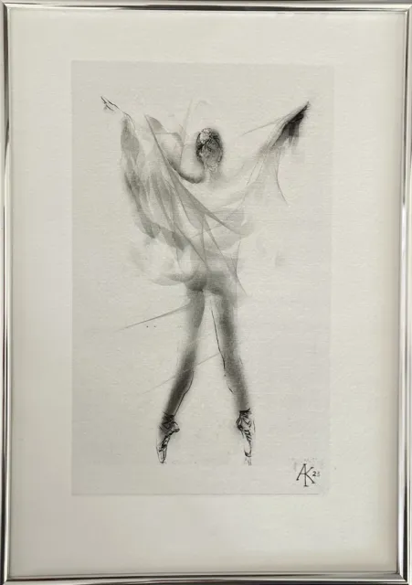 Acquaforte Firmata/ La Ballerina/Copia Unica /Etching/ Aleksander Kostin